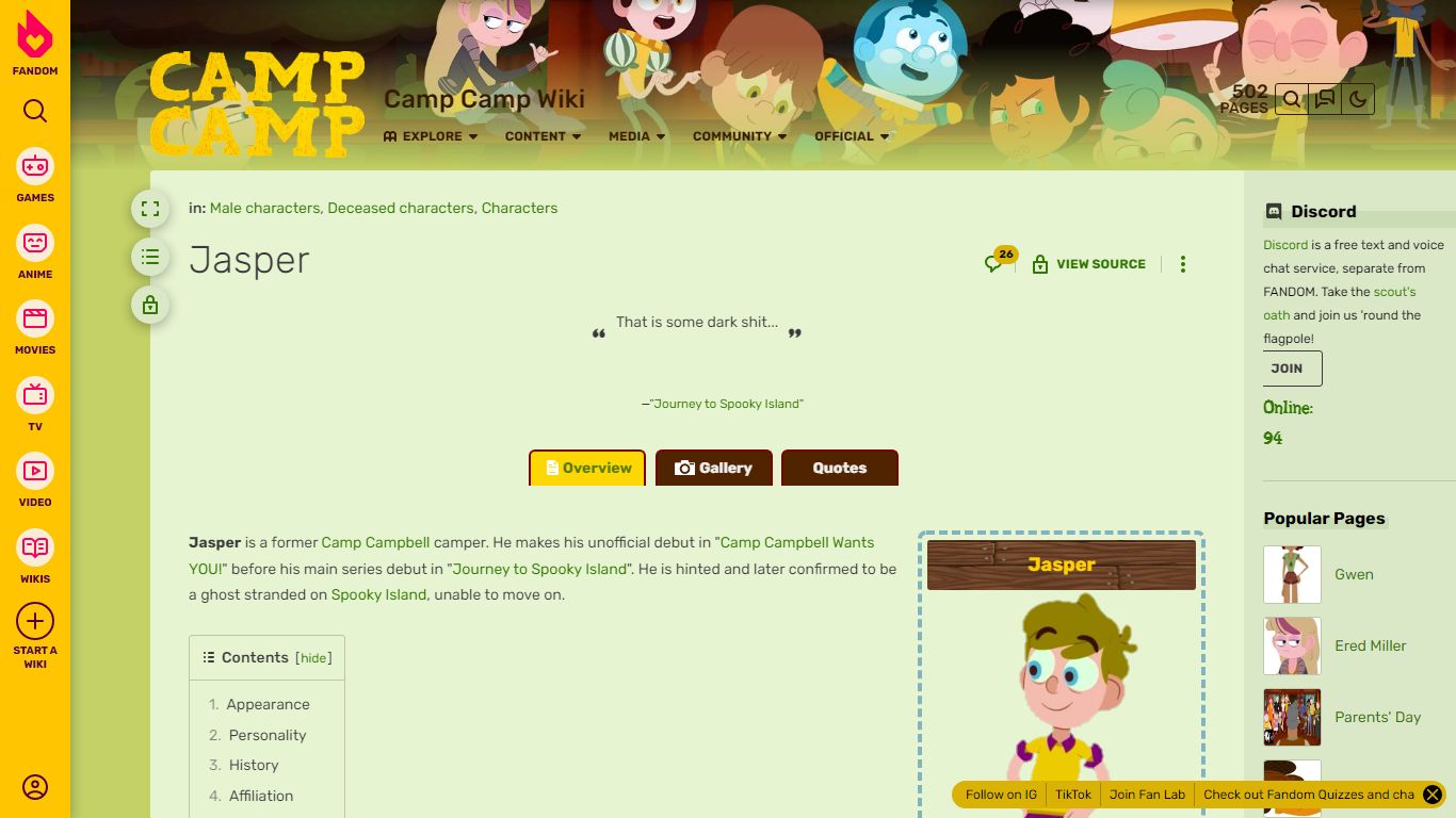 Jasper | Camp Camp Wiki | Fandom